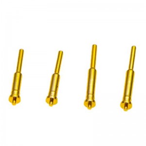 Messinki koskettimennasta jousen pogo -nasta elektronisen tuotteen suhteen